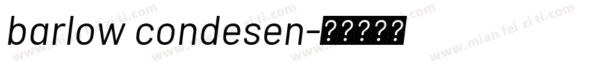 barlow condesen字体转换